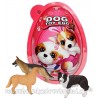 Plastic Egg XXL Dog Toy - velké plastové vajíčko s figurkou pejska a sladkostmi