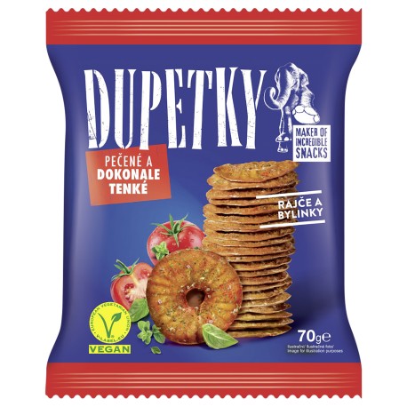 Dupetky rajče & bylinky 70g
