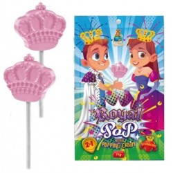 Royal Pop with Popping Candy 11g - lízátko ve tvaru královské koruny s praskacím práškem