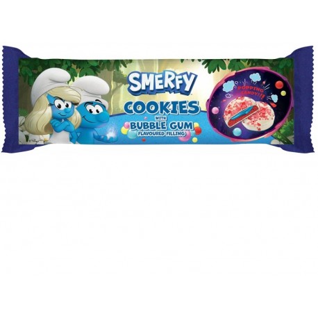 Smerfy Cookies with Bubble Gum 96g