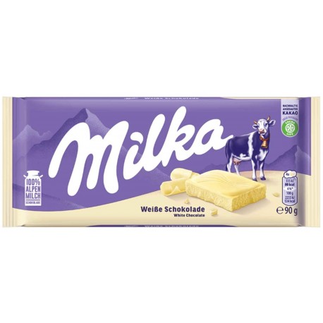 Milka Weiße Schokolade 90g