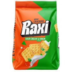 Raxi Mini Crackers Sour Cream & Onion 100g