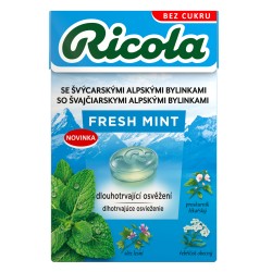 Ricola 40g Fresh Mint - švýcarské bylinné bonbóny bez cukru