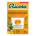 Ricola 40g Zázvor pomerančová máta - švýcarské bylinné bonbóny bez cukru