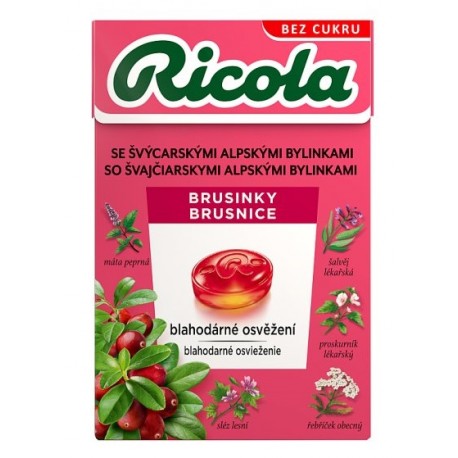 Ricola 40g Brusinka