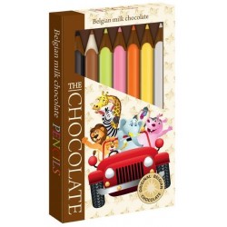 Belgian Milk Chocolate Pencils ZOO 100g 