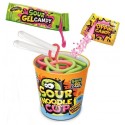 Candy Noodle Sour 65g - želé nudle s kyselou omáčkou a posypkou