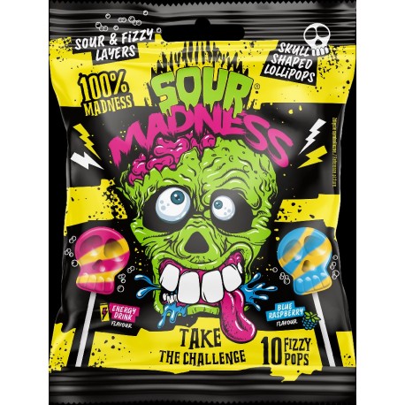 Sour Madness Lollipop 90g