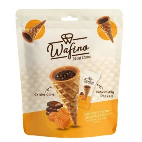 Wafino Mini Cone Caramel 100g