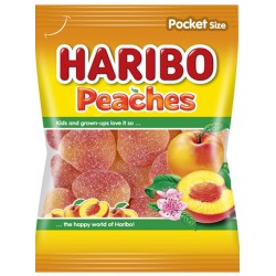 Haribo Peaches 80g - ovocné želé broskvičky