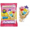 Build Blox Flowers - stavebnice květina + bonbón bez cukru – zábavný sáček 