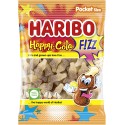 Haribo Happy Cola F!zz 80g - kyselé želé lahvičky s chutí coly