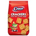 Croco Crackers Sesame Poppy 100g - miniaturní slané čtverečky se sezamem a mákem