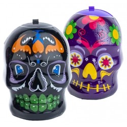 Scare Skull Surprise - lebka se svítícím překvapením a ovocné bonbónky