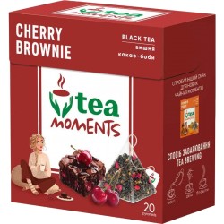 Tea Moments Cherry Brownie 36g - černý čaj třešně/ brownie
