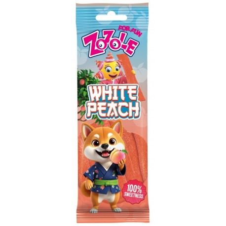 Zozole White Peach 75g - kyselé želé bílá broskev
