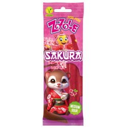 Zozole Sakura 75g - jemně kyselé želé pásky sakura