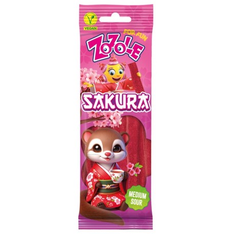 Zozole Sakura 75g - jemně kyselé želé pásky sakura