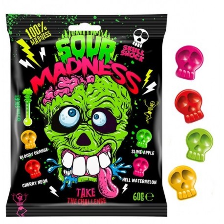 Sour Madness 60g – kyselé bonbóny