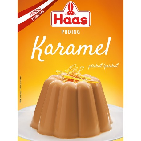 Haas Puding Karamel 37g - karamelový pudingový dezert
