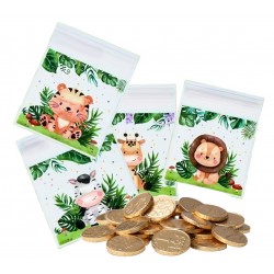 Jungle Animal Choco Coins 3,3g - čokoládové mince