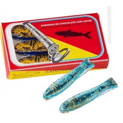 Sardinas de Chocolate 24g - čokoládové sardinky v krabičce