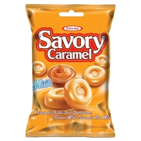 Savory 90g Caramel - tvrdé smetanové bonbóny s karamelem