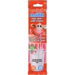 Quick Milk Strawberry 30g - kouzelné brčko do mléka