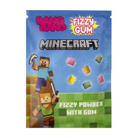 Minecraft Bang Bang Fizzy Gum 20g