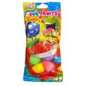 Sour Fruits 80g - ovocný šumivý prášek v plastovém ovoci (jahoda, hrozny, limetka, ananas) v sáčku (10ks)