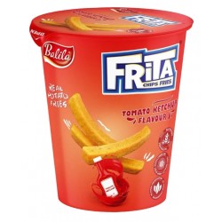 Frita Chips Fries Tomato Ketchup 40g – křupavé bramborové hranolky s příchutí rajčatového kečupu