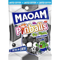 Maoam Pinballs Fotball 140g - ovocné karamely se šumivým středem