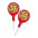 Pin Pop Strawberry 17g - jahodové lízátko se žvýkačkou