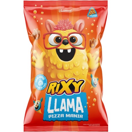 Rixy Llama Pizza Mania 40g - pečené kukuřičné chipsy s příchutí pizza