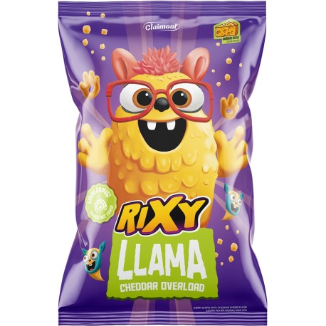 Rixy Llama Chedar 40g - pečené kukuřičné chipsy s příchutí čedar