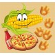 Rixy Llama Pizza Mania 40g - pečené kukuřičné chipsy s příchutí pizza