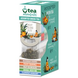 Tea Moments Assorted Tea Green 33,6g -kolekce zelených a bylinných čajů