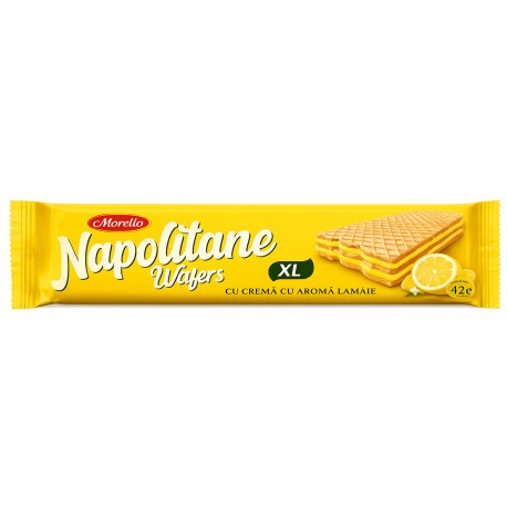 Napolitano Wafer XL Limone 42g - křupavá oplatka s citrónovou náplní