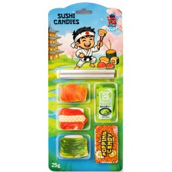Sushi Candies 55g - sladké sushi s hůlkami a omáčkou