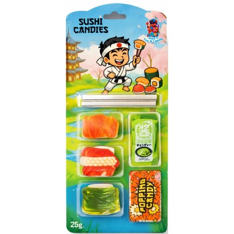 Sushi Candies 55g - sladké sushi s hůlkami a omáčkou