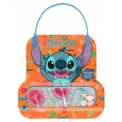 Stitch Handle Bag wit Candies 70g - letní kabelka s cukrovinkami a samolepkami