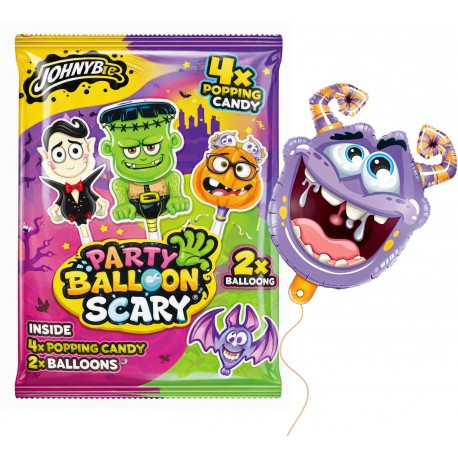 Párty Balloon Scary 8g - praskací prášek a balónky