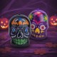 Scare Skull Surprise - lebka se svítícím překvapením a ovocné bonbónky