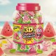 3D Gummy Watermelon 18g - ovocné pěnové želé s náplní ve tvaru melounu